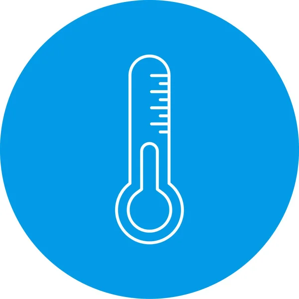 Simple Vector Illustration Thermometer Icon — Stock Vector