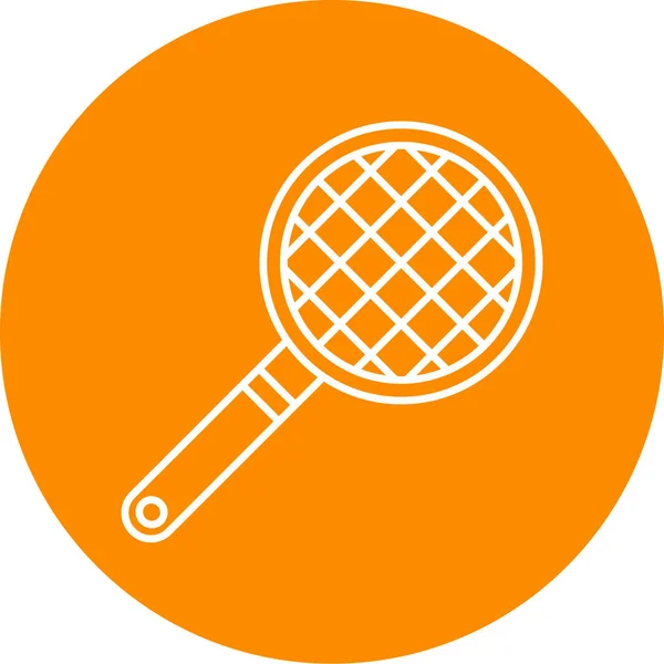 Tenis Raketi Simgesi Vektör Illüstrasyonu — Stok Vektör