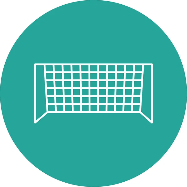Icône Court Tennis Illustration Vectorielle — Image vectorielle