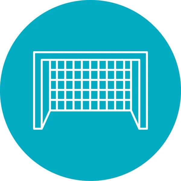 Tennisplatz Ikone Vektorillustration — Stockvektor