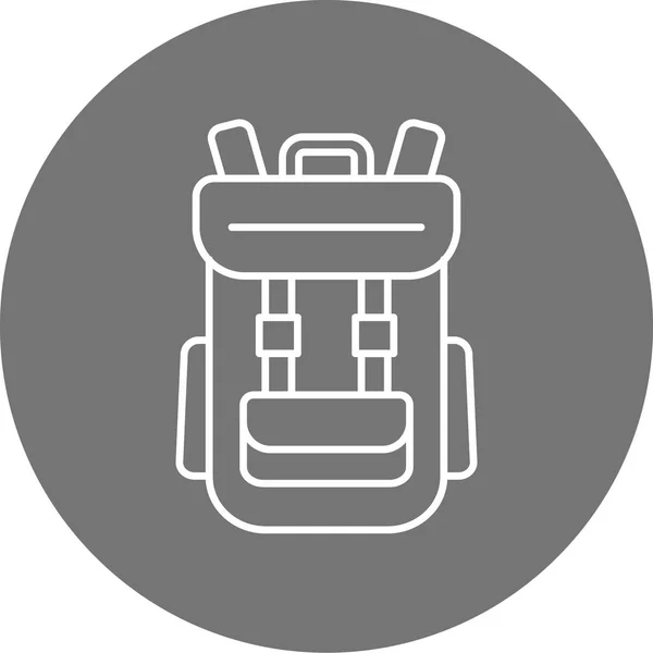 Vector Illustration Backpack Icon Element Style — ストックベクタ