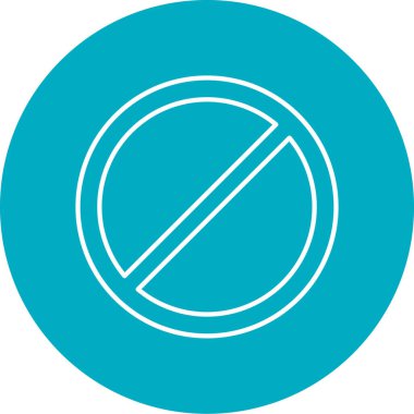 izin verilmeyen simge sembolü. vektör illüstrasyonu