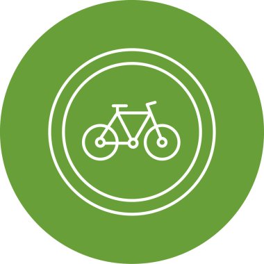 bisiklet ikonu vektör illüstrasyonu