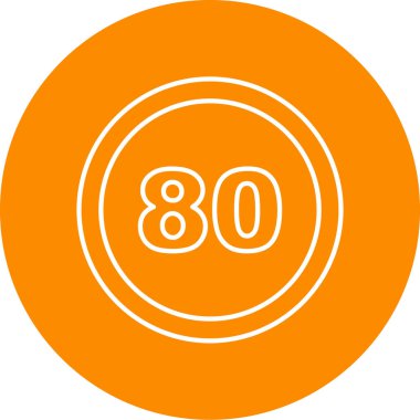 Hız sınırı simgesi, vektör