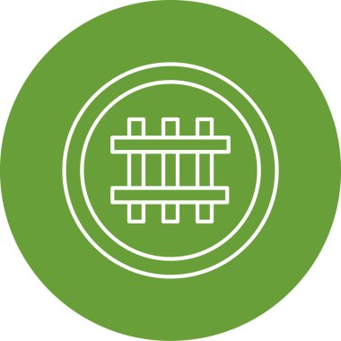 Çit modern simgesinin vektör illüstrasyonu