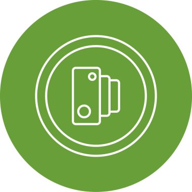 Kamera modern simgesinin vektör illüstrasyonu