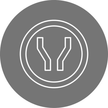 yol işareti vektör simgesi 