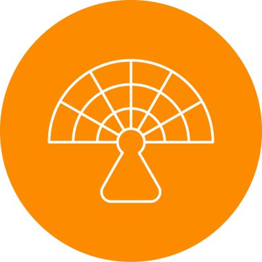 Sunum için eşsiz vektör çizgisi simgesi.