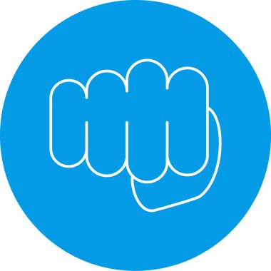 Yumruk modern simgesinin vektör illüstrasyonu