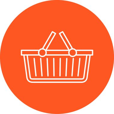 Alışveriş sepeti vektör simgesi