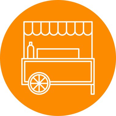 Dükkan. Web simgesi basit illüstrasyon