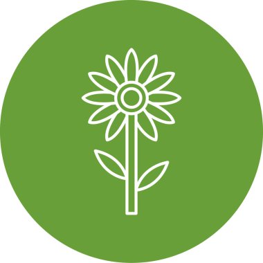 çiçek simgesi vektör illüstrasyonu