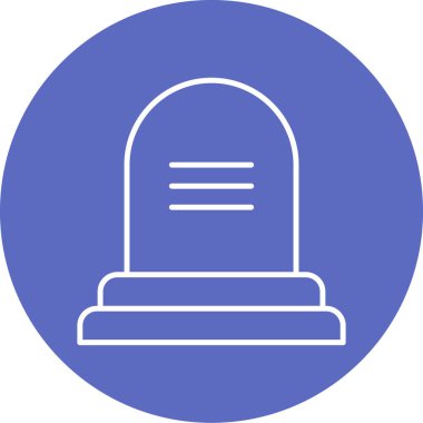 Mezar simgesinin vektör illüstrasyonu