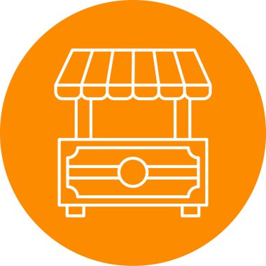 Dükkan. Web simgesi basit illüstrasyon