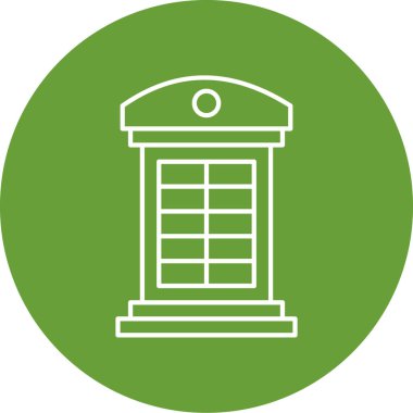 Bir posta kutusu simgesinin vektör illüstrasyonu