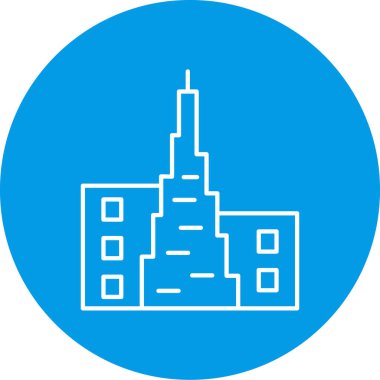 Modern yapı simgesinin vektör illüstrasyonu