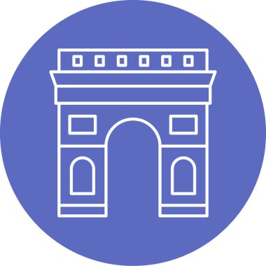 Anıt simgesinin vektör illüstrasyonu