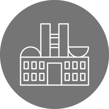 Modern yapı simgesinin vektör illüstrasyonu