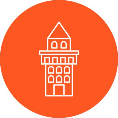 Modern yapı simgesinin vektör illüstrasyonu