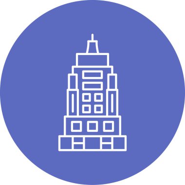 Modern yapı simgesinin vektör illüstrasyonu