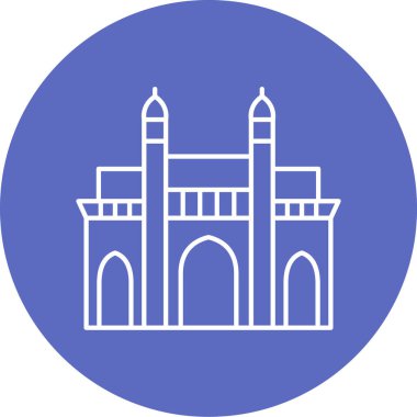 Kiliseye. Web simgesi basit illüstrasyon