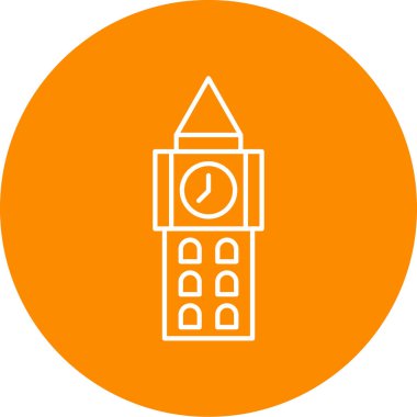 Kule simgesinin vektör illüstrasyonu