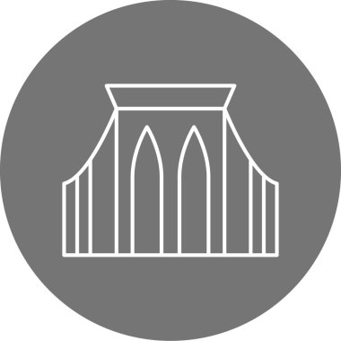 Modern yapı simgesinin vektör illüstrasyonu