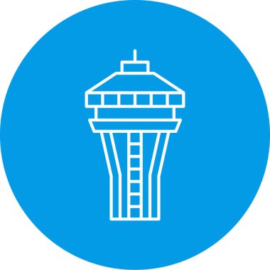 Kule simgesinin vektör illüstrasyonu