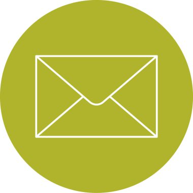 Posta modern simgesinin vektör illüstrasyonu