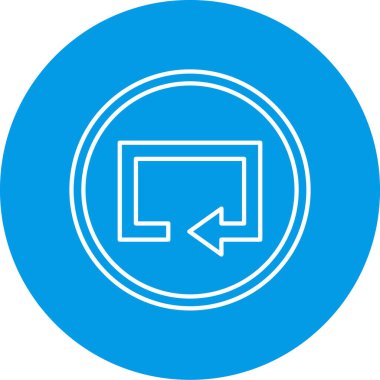 ok modern simgesinin vektör illüstrasyonu