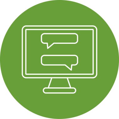 chat modern simgesinin vektör illüstrasyonu