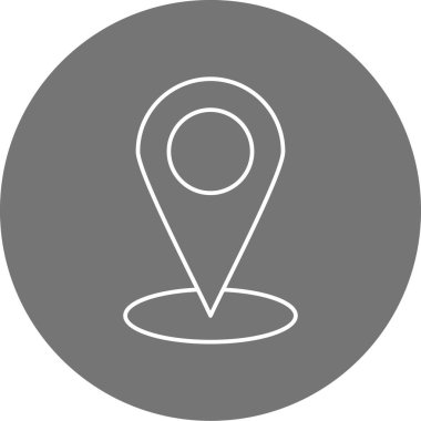 pin modern simgesinin vektör illüstrasyonu