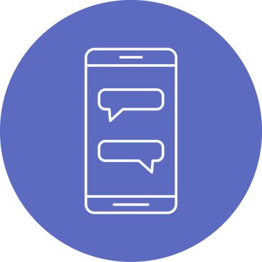 Cep telefonu simgesi, vektör illüstrasyonu