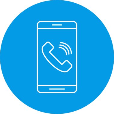 Telefon simgesinin vektör illüstrasyonu