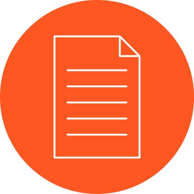 Belge simgesinin vektör illüstrasyonu