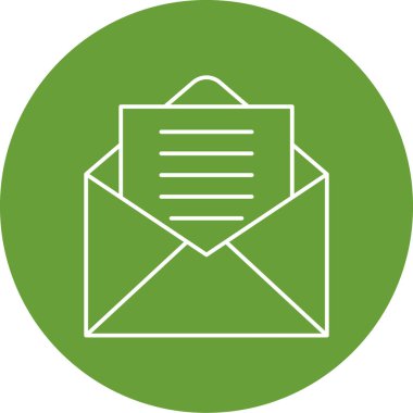 Posta modern simgesinin vektör illüstrasyonu