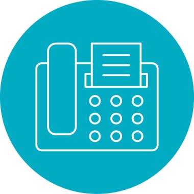 Faks simgesinin vektör illüstrasyonu