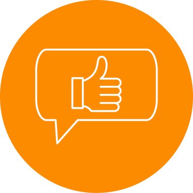 başparmak yukarı simgesi, vektör illüstrasyonu