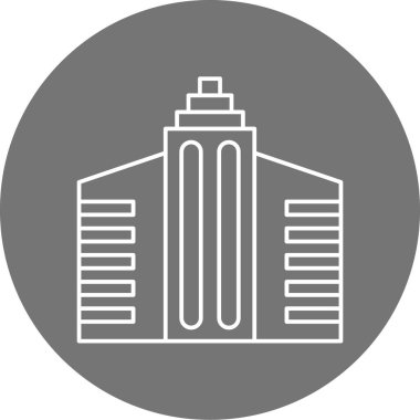 Modern yapı simgesinin vektör illüstrasyonu