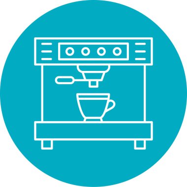 kahve vektörü simgesi modern basit illüstrasyon