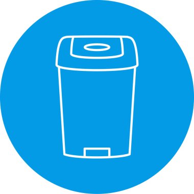 Bin simgesinin vektör illüstrasyonu