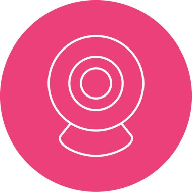 Kamera. Web simgesi basit illüstrasyon