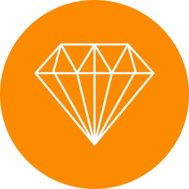 Elmas simgesinin vektör illüstrasyonu