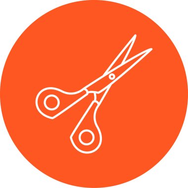 Moda biçimi izole edilmiş arkaplanda makas simgesi