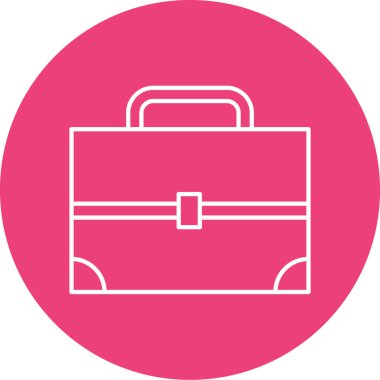 Evrak çantası simgesinin vektör illüstrasyonu