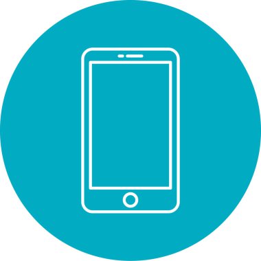 Akıllı telefon simgesinin vektör illüstrasyonu