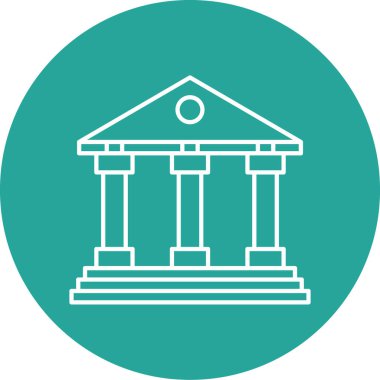 Banka simgesinin vektör illüstrasyonu