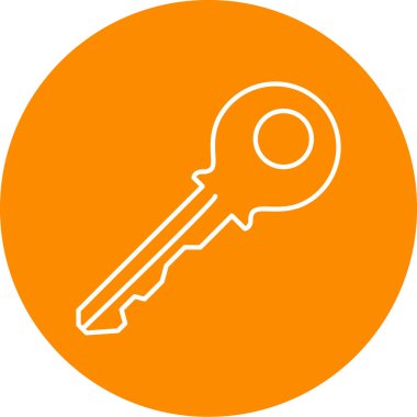 anahtar modern simgenin vektör illüstrasyonu