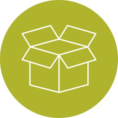 Kutu Simgesinin Vektör illüstrasyonu