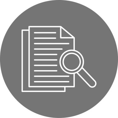 belge simgesi vektör illüstrasyonu